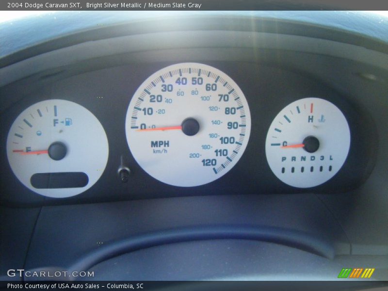 Bright Silver Metallic / Medium Slate Gray 2004 Dodge Caravan SXT