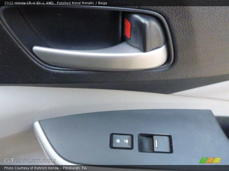 Polished Metal Metallic / Beige 2012 Honda CR-V EX-L 4WD