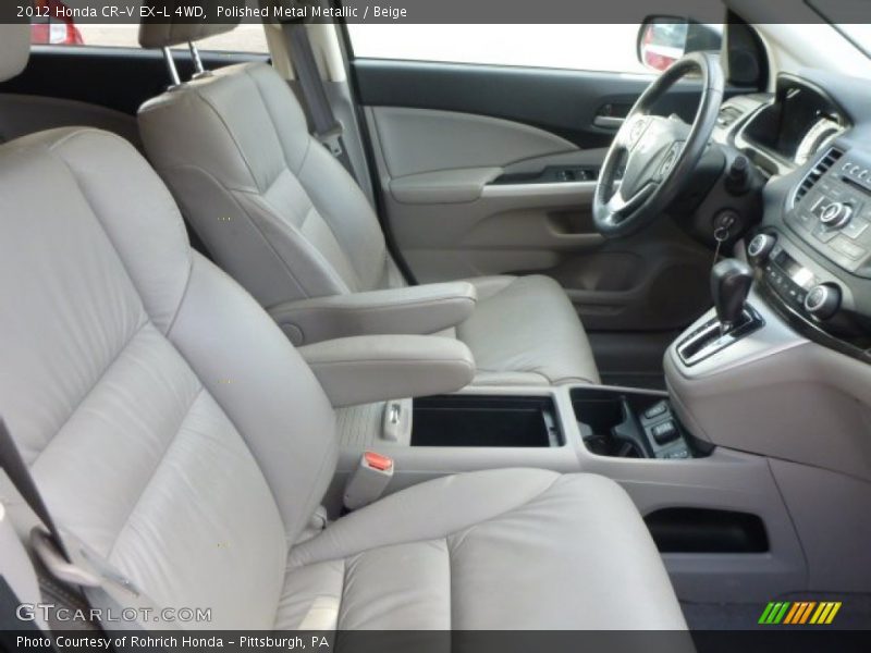 Polished Metal Metallic / Beige 2012 Honda CR-V EX-L 4WD
