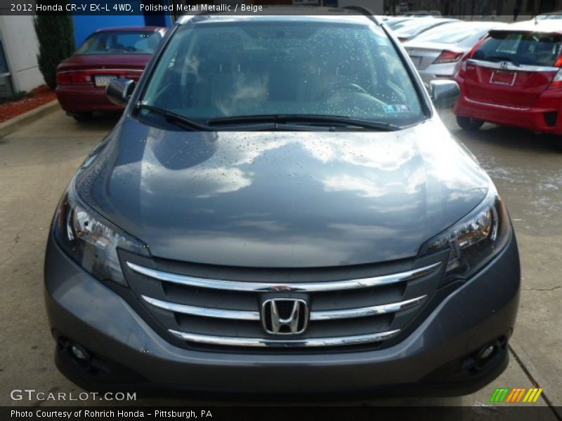 Polished Metal Metallic / Beige 2012 Honda CR-V EX-L 4WD