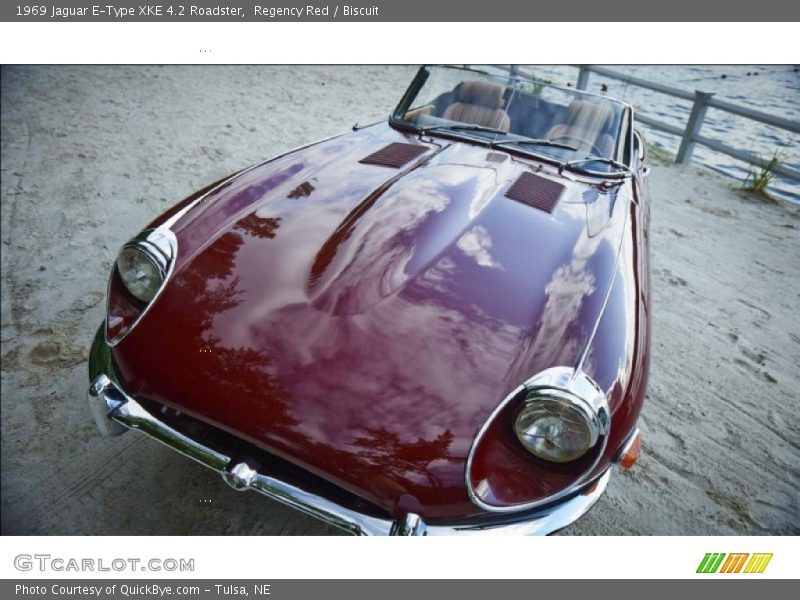 Regency Red / Biscuit 1969 Jaguar E-Type XKE 4.2 Roadster