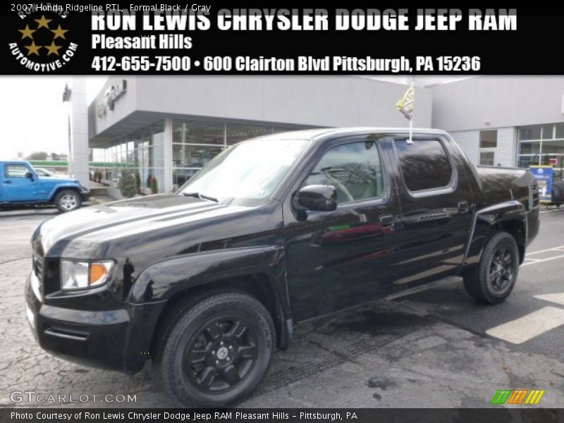 Formal Black / Gray 2007 Honda Ridgeline RTL