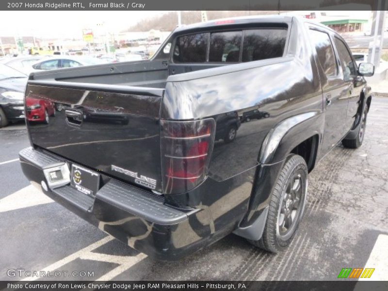 Formal Black / Gray 2007 Honda Ridgeline RTL