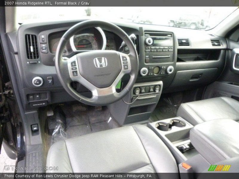 Formal Black / Gray 2007 Honda Ridgeline RTL