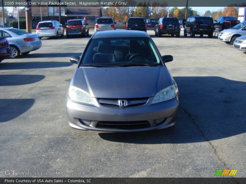 Magnesium Metallic / Gray 2005 Honda Civic Value Package Sedan