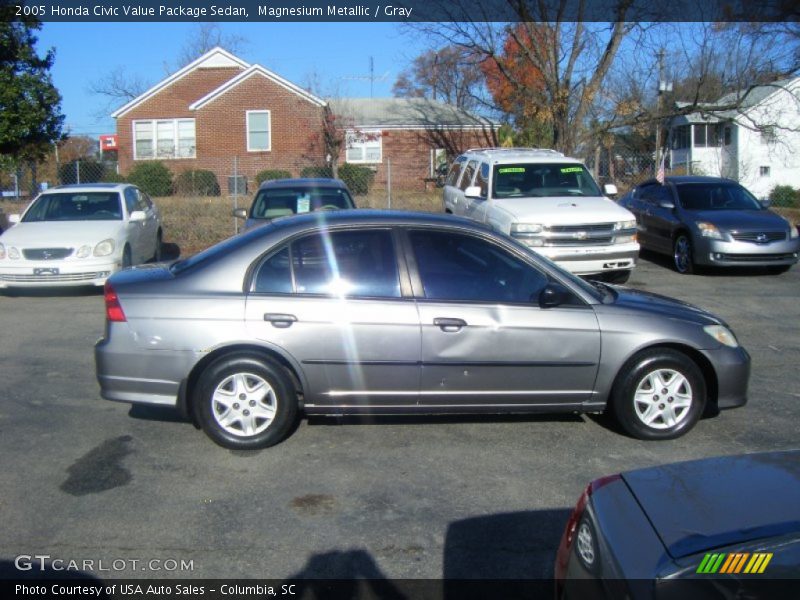 Magnesium Metallic / Gray 2005 Honda Civic Value Package Sedan