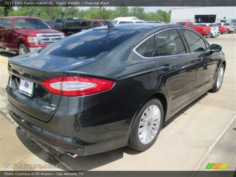 Guard Metallic / Charcoal Black 2015 Ford Fusion Hybrid SE
