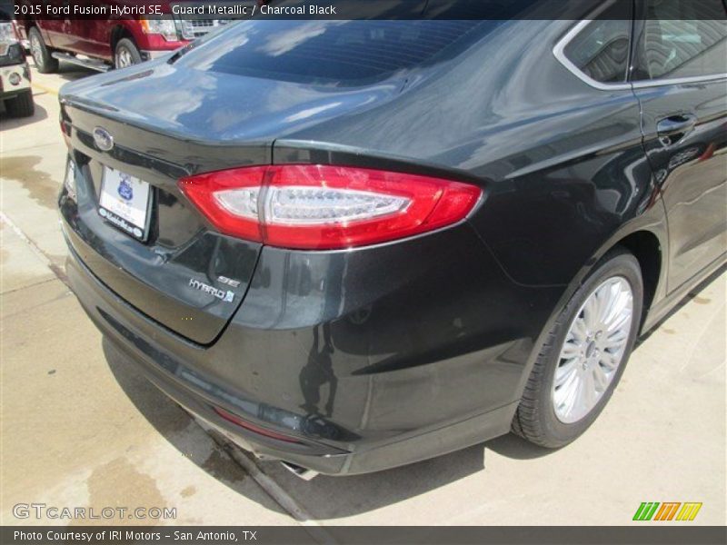 Guard Metallic / Charcoal Black 2015 Ford Fusion Hybrid SE