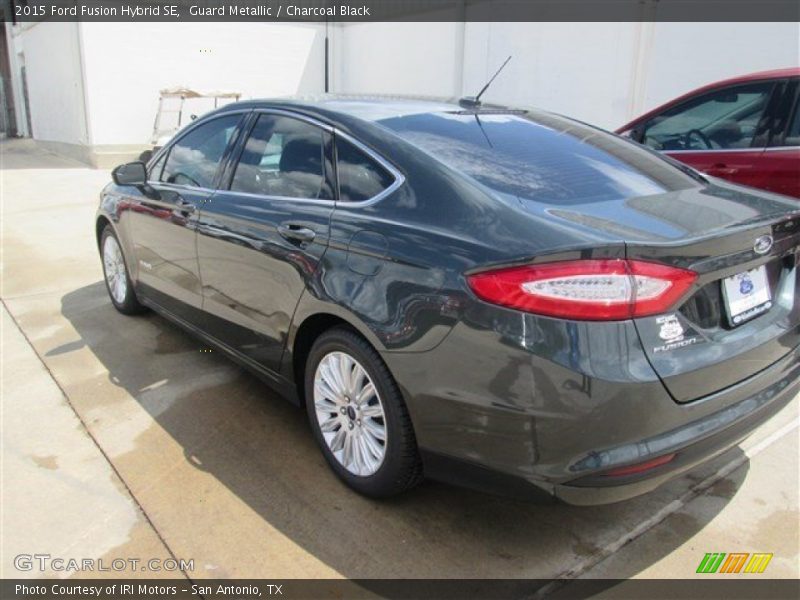 Guard Metallic / Charcoal Black 2015 Ford Fusion Hybrid SE