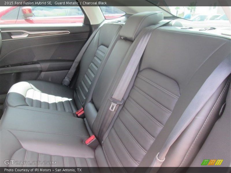 Guard Metallic / Charcoal Black 2015 Ford Fusion Hybrid SE