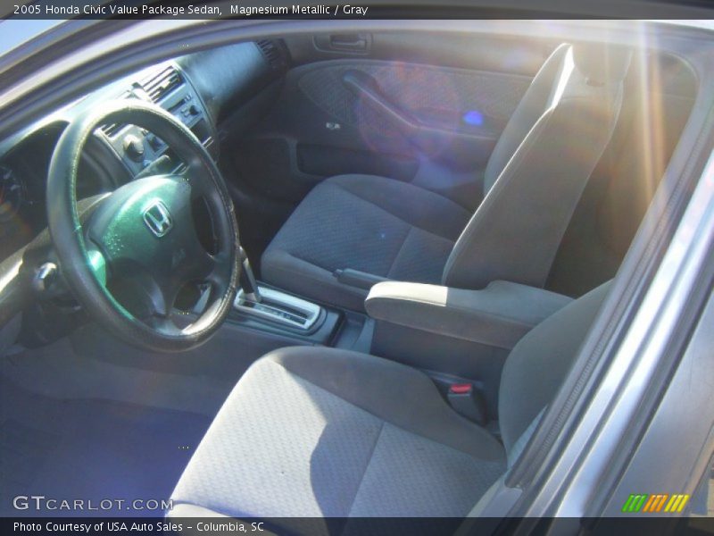Magnesium Metallic / Gray 2005 Honda Civic Value Package Sedan