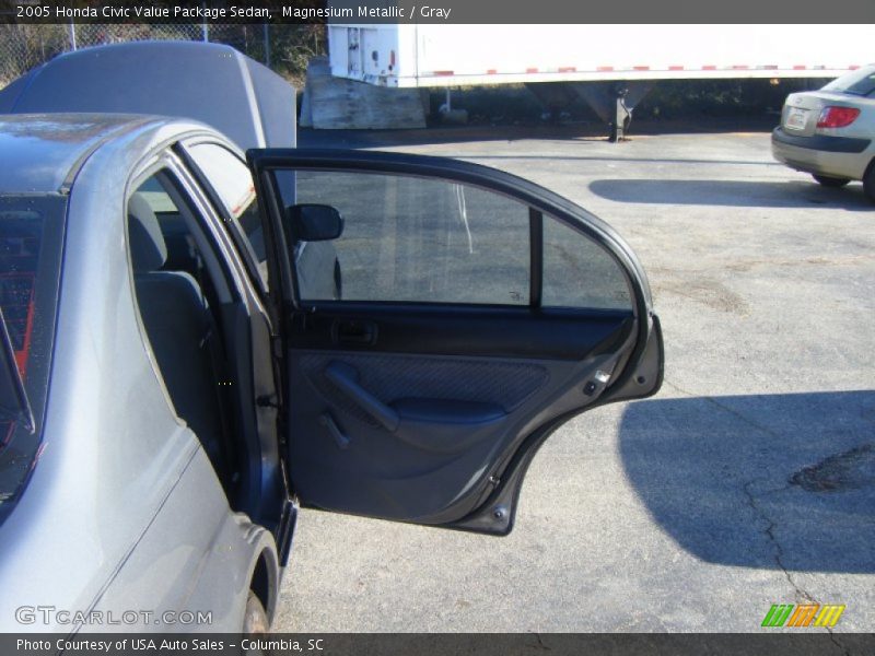 Magnesium Metallic / Gray 2005 Honda Civic Value Package Sedan