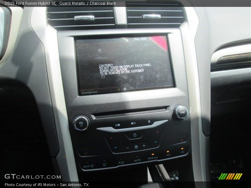 Guard Metallic / Charcoal Black 2015 Ford Fusion Hybrid SE