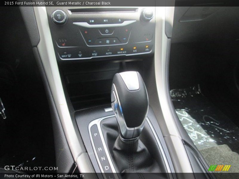 Guard Metallic / Charcoal Black 2015 Ford Fusion Hybrid SE