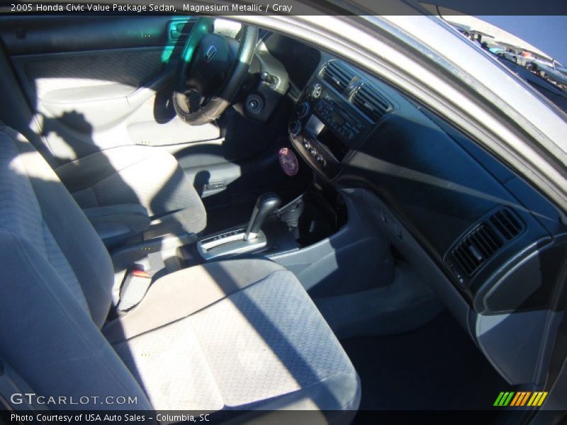 Magnesium Metallic / Gray 2005 Honda Civic Value Package Sedan