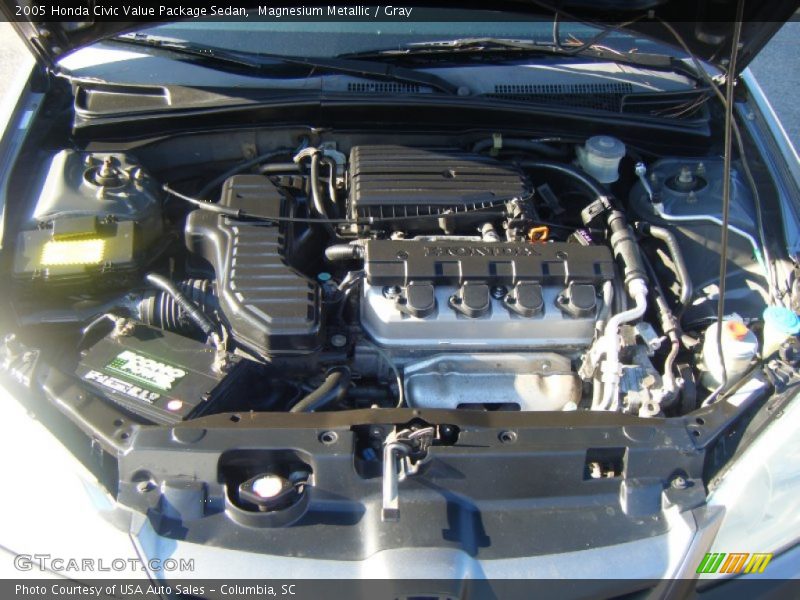 Magnesium Metallic / Gray 2005 Honda Civic Value Package Sedan