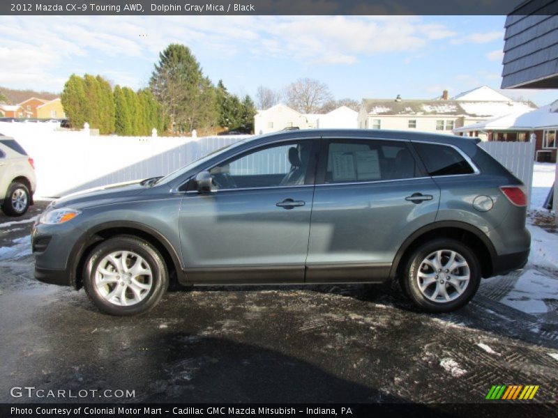 Dolphin Gray Mica / Black 2012 Mazda CX-9 Touring AWD