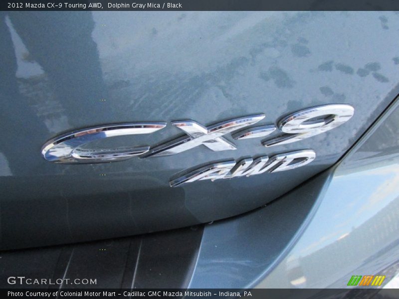 Dolphin Gray Mica / Black 2012 Mazda CX-9 Touring AWD