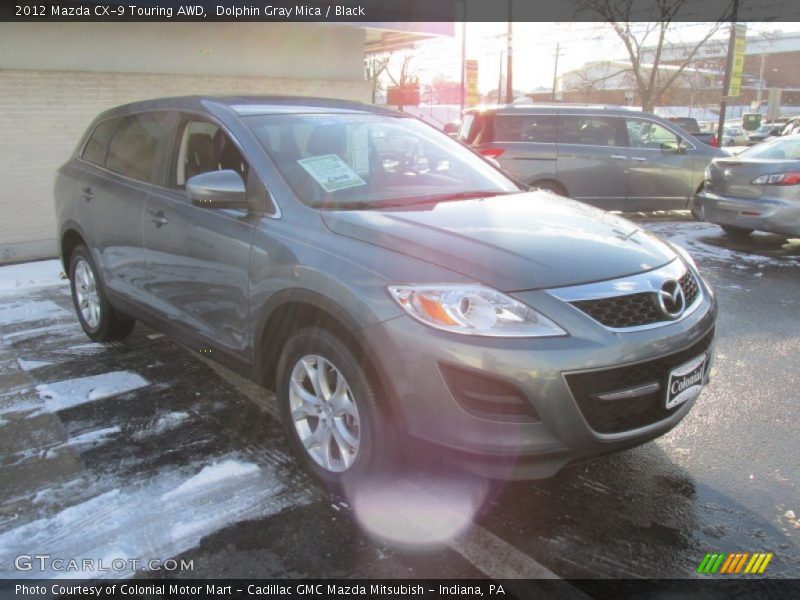 Dolphin Gray Mica / Black 2012 Mazda CX-9 Touring AWD