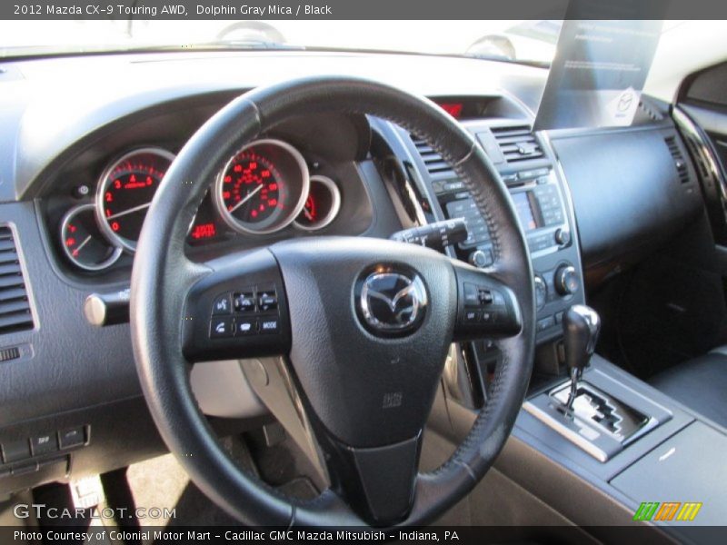 Dolphin Gray Mica / Black 2012 Mazda CX-9 Touring AWD