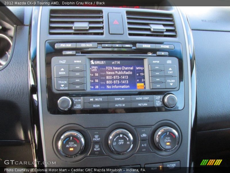Dolphin Gray Mica / Black 2012 Mazda CX-9 Touring AWD