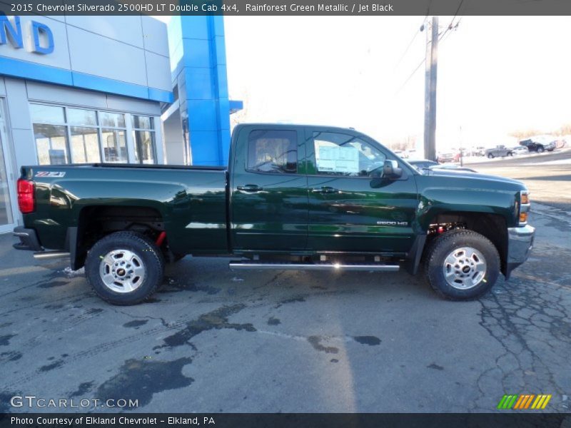 Rainforest Green Metallic / Jet Black 2015 Chevrolet Silverado 2500HD LT Double Cab 4x4
