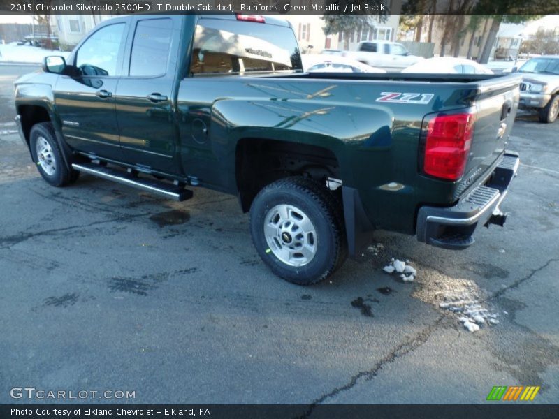 Rainforest Green Metallic / Jet Black 2015 Chevrolet Silverado 2500HD LT Double Cab 4x4