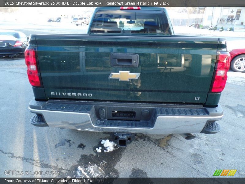 Rainforest Green Metallic / Jet Black 2015 Chevrolet Silverado 2500HD LT Double Cab 4x4