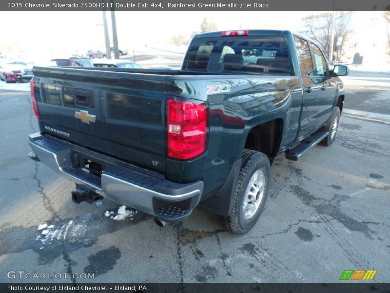 Rainforest Green Metallic / Jet Black 2015 Chevrolet Silverado 2500HD LT Double Cab 4x4