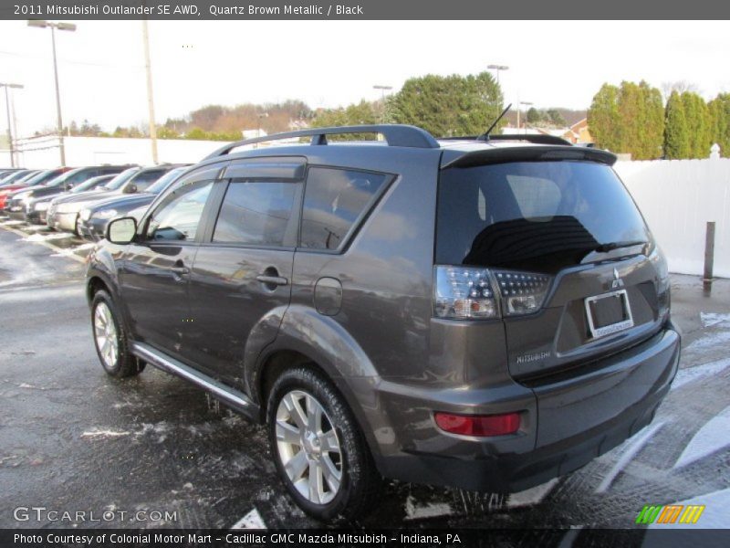 Quartz Brown Metallic / Black 2011 Mitsubishi Outlander SE AWD