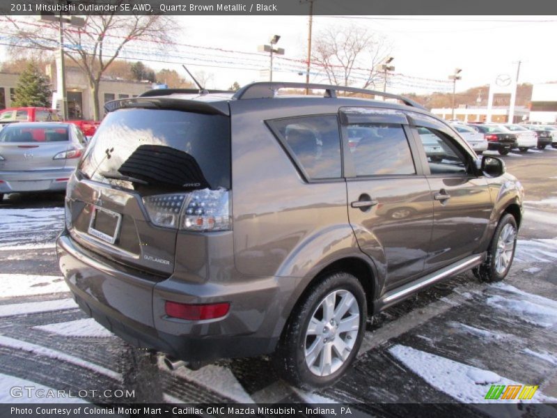 Quartz Brown Metallic / Black 2011 Mitsubishi Outlander SE AWD