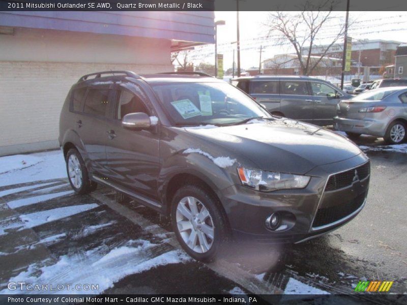 Quartz Brown Metallic / Black 2011 Mitsubishi Outlander SE AWD