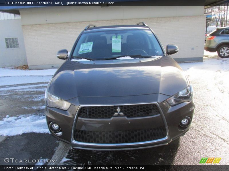 Quartz Brown Metallic / Black 2011 Mitsubishi Outlander SE AWD