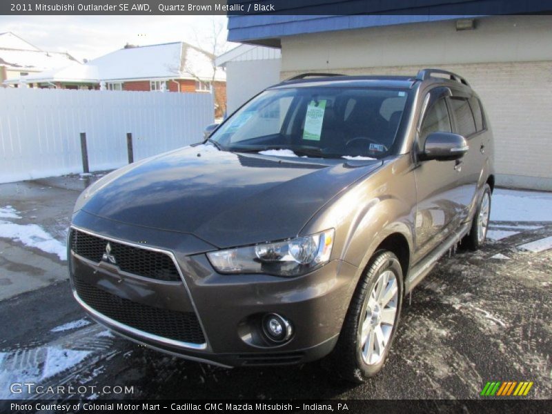 Quartz Brown Metallic / Black 2011 Mitsubishi Outlander SE AWD