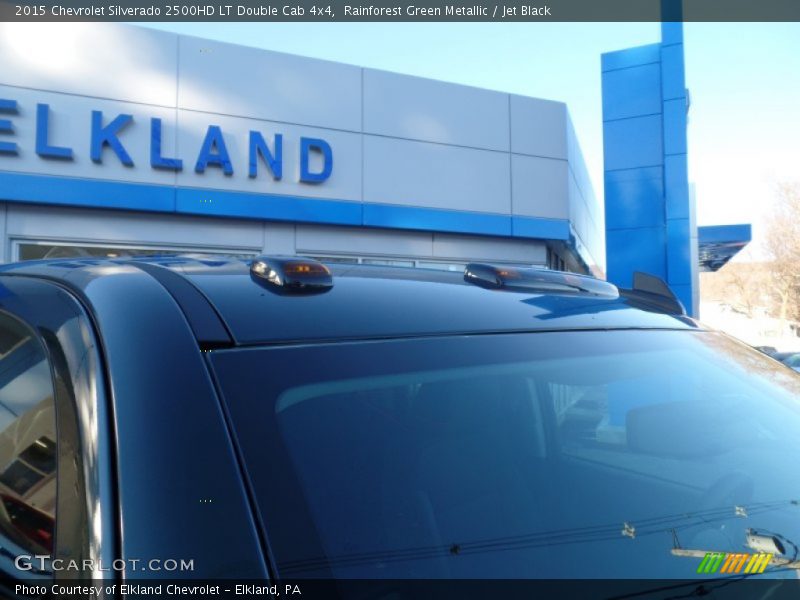 Rainforest Green Metallic / Jet Black 2015 Chevrolet Silverado 2500HD LT Double Cab 4x4