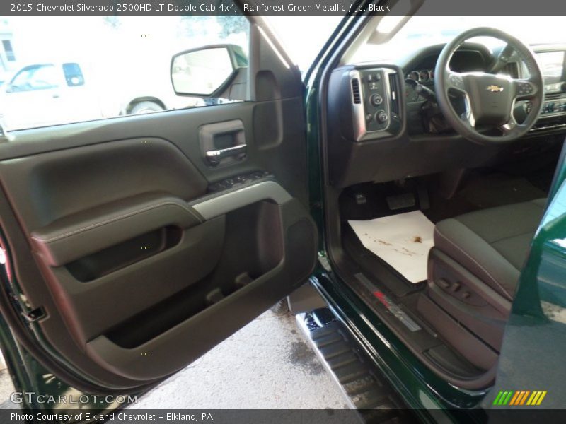 Rainforest Green Metallic / Jet Black 2015 Chevrolet Silverado 2500HD LT Double Cab 4x4