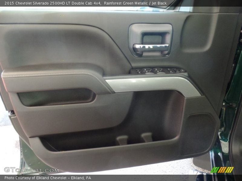 Rainforest Green Metallic / Jet Black 2015 Chevrolet Silverado 2500HD LT Double Cab 4x4
