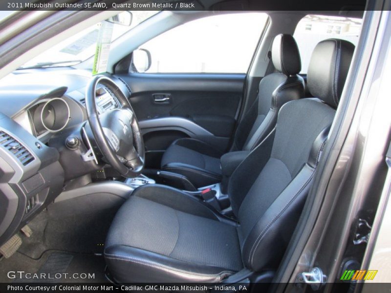 Quartz Brown Metallic / Black 2011 Mitsubishi Outlander SE AWD