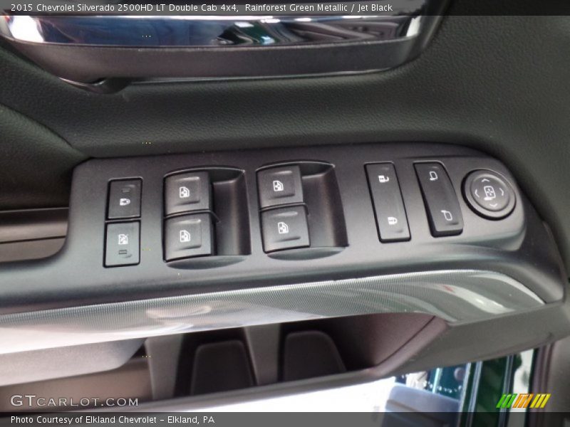 Rainforest Green Metallic / Jet Black 2015 Chevrolet Silverado 2500HD LT Double Cab 4x4