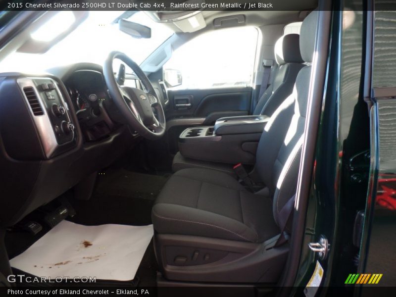 Rainforest Green Metallic / Jet Black 2015 Chevrolet Silverado 2500HD LT Double Cab 4x4