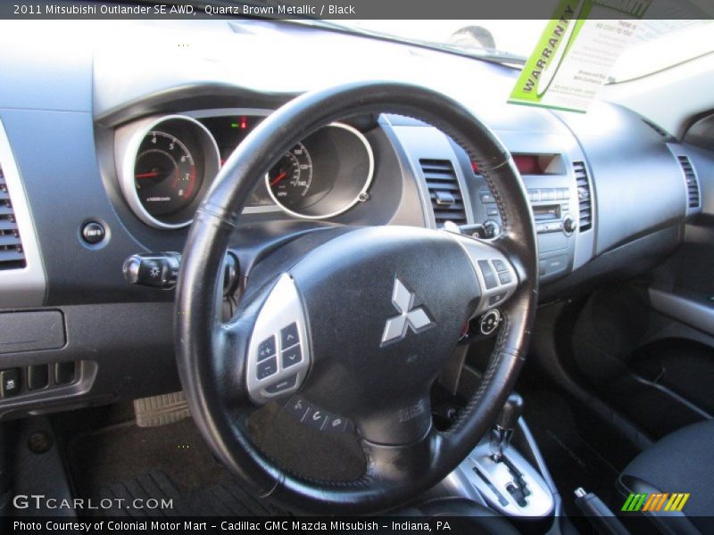 Quartz Brown Metallic / Black 2011 Mitsubishi Outlander SE AWD
