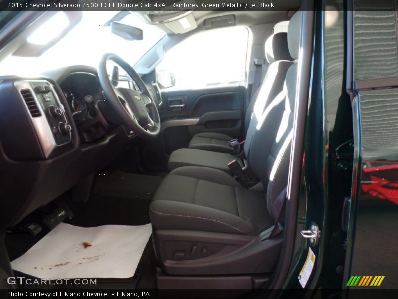 Rainforest Green Metallic / Jet Black 2015 Chevrolet Silverado 2500HD LT Double Cab 4x4
