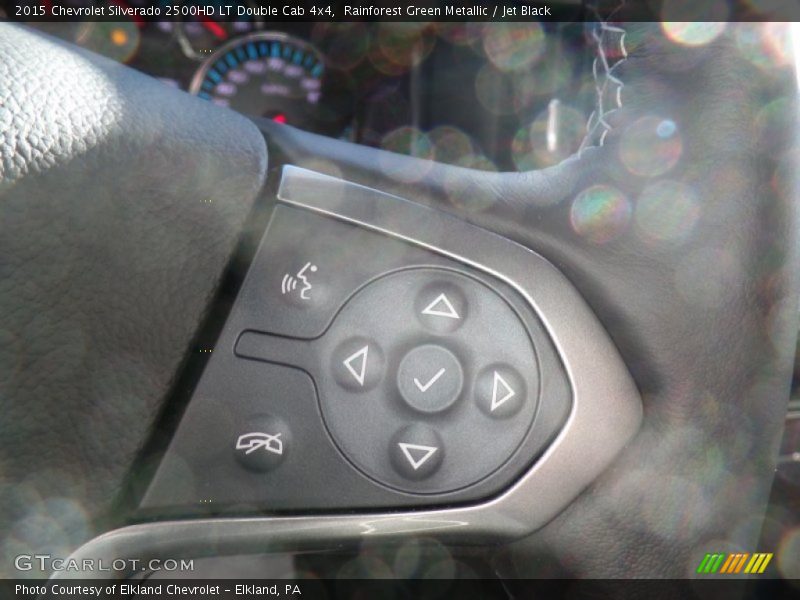 Rainforest Green Metallic / Jet Black 2015 Chevrolet Silverado 2500HD LT Double Cab 4x4