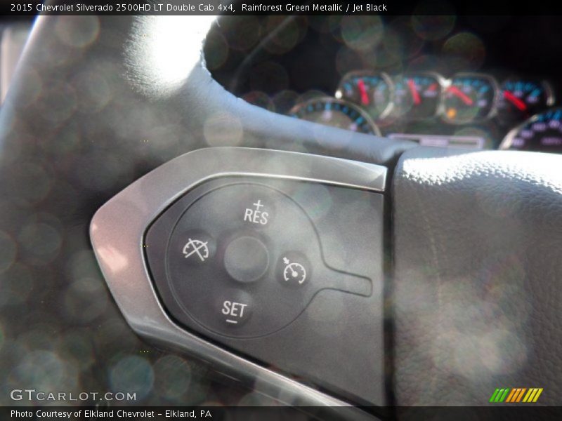 Rainforest Green Metallic / Jet Black 2015 Chevrolet Silverado 2500HD LT Double Cab 4x4