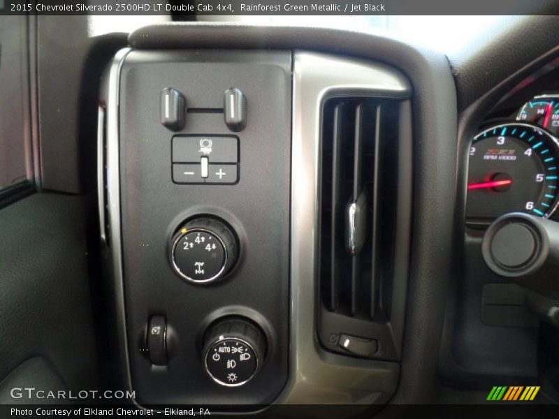 Rainforest Green Metallic / Jet Black 2015 Chevrolet Silverado 2500HD LT Double Cab 4x4