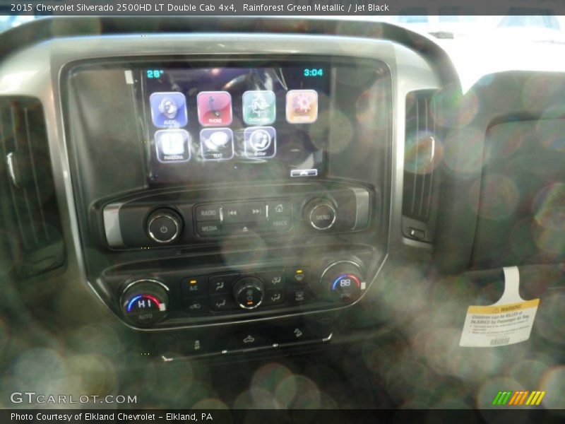 Rainforest Green Metallic / Jet Black 2015 Chevrolet Silverado 2500HD LT Double Cab 4x4