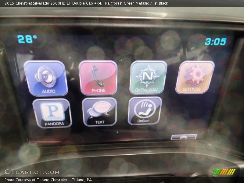 Rainforest Green Metallic / Jet Black 2015 Chevrolet Silverado 2500HD LT Double Cab 4x4