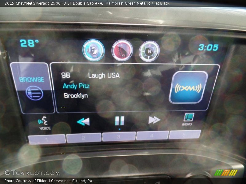 Rainforest Green Metallic / Jet Black 2015 Chevrolet Silverado 2500HD LT Double Cab 4x4