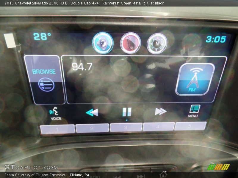 Rainforest Green Metallic / Jet Black 2015 Chevrolet Silverado 2500HD LT Double Cab 4x4