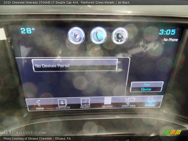 Rainforest Green Metallic / Jet Black 2015 Chevrolet Silverado 2500HD LT Double Cab 4x4